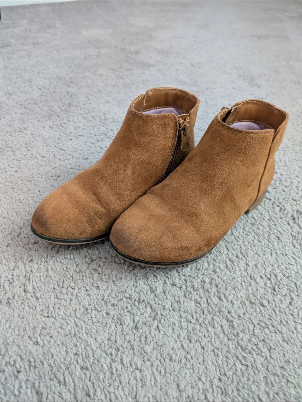 Cat & Jack Brown Suede Ankle Boots